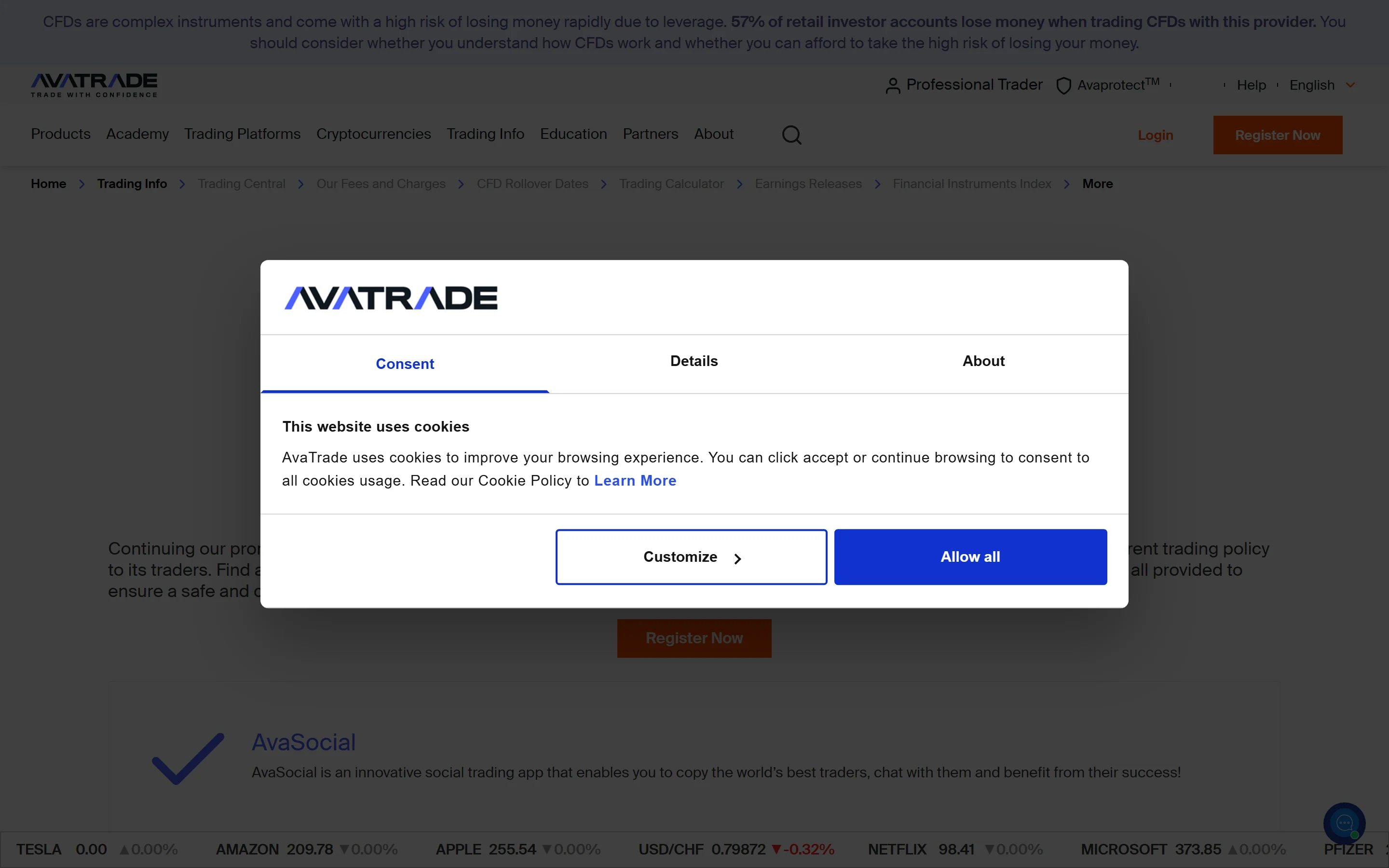 Obchodné podmienky AvaTrade – spready a podmienky