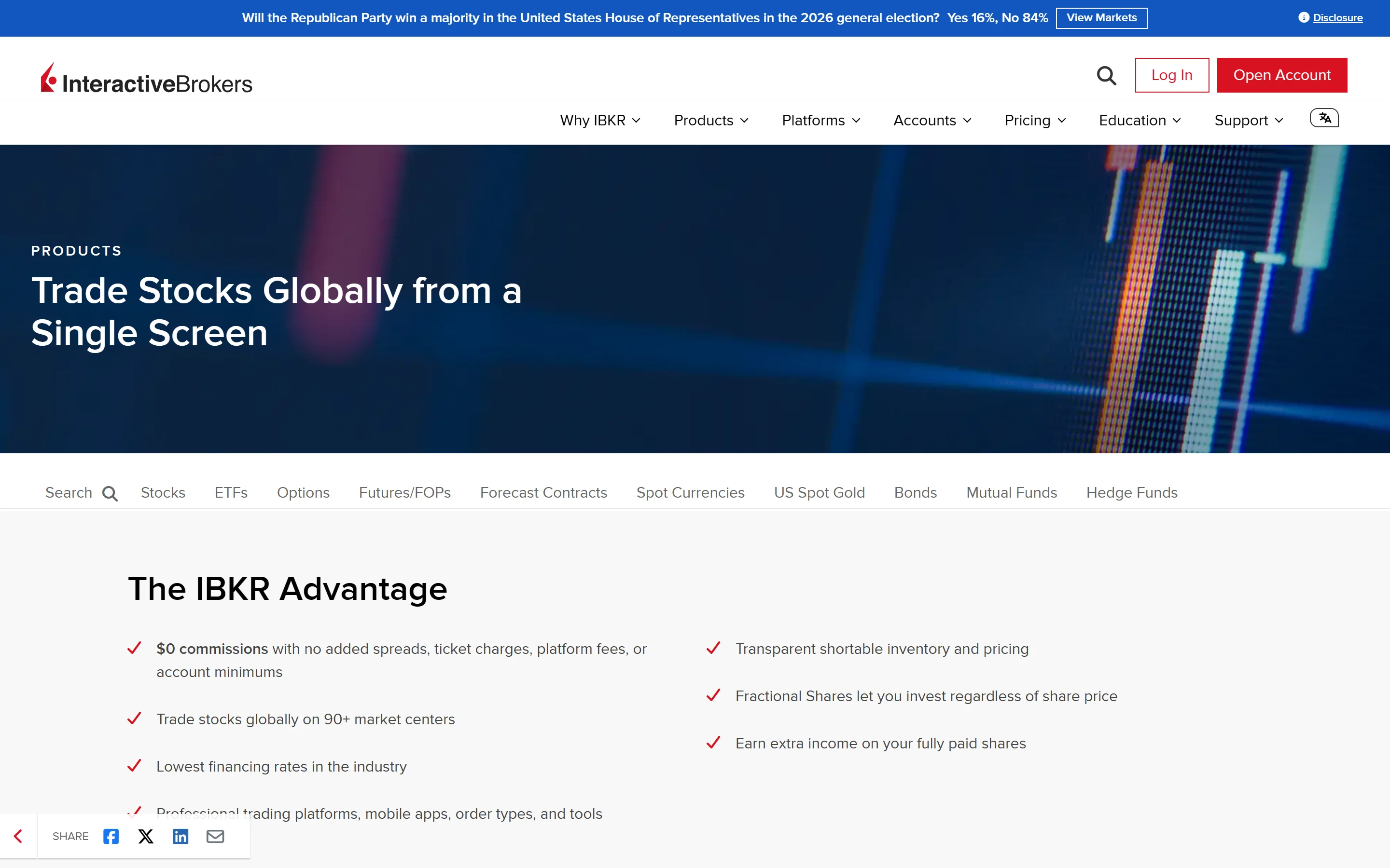 Akcie u Interactive Brokers – 150+ trhov v 33 krajinách