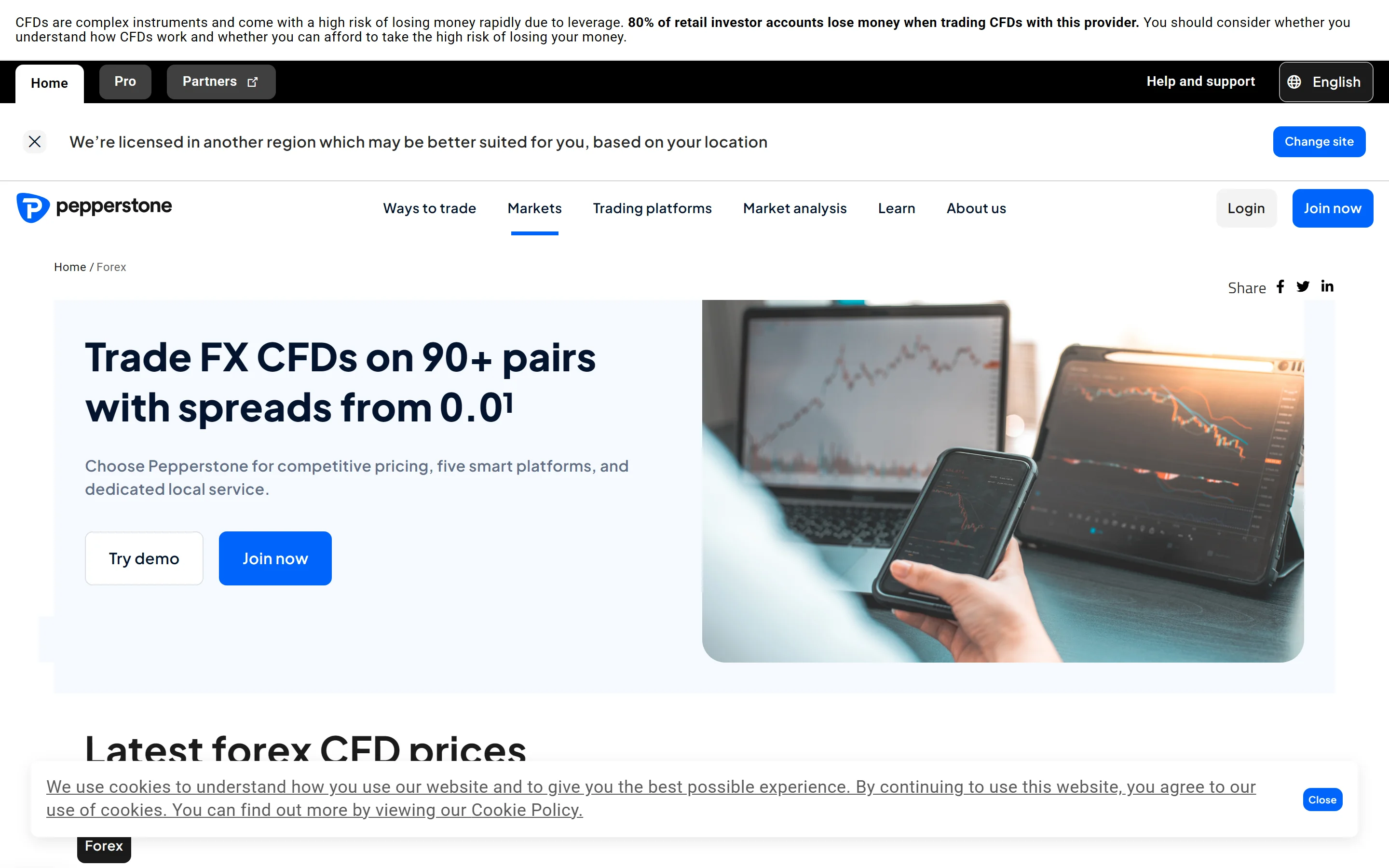 Forex u Pepperstone – 62 měnových párů