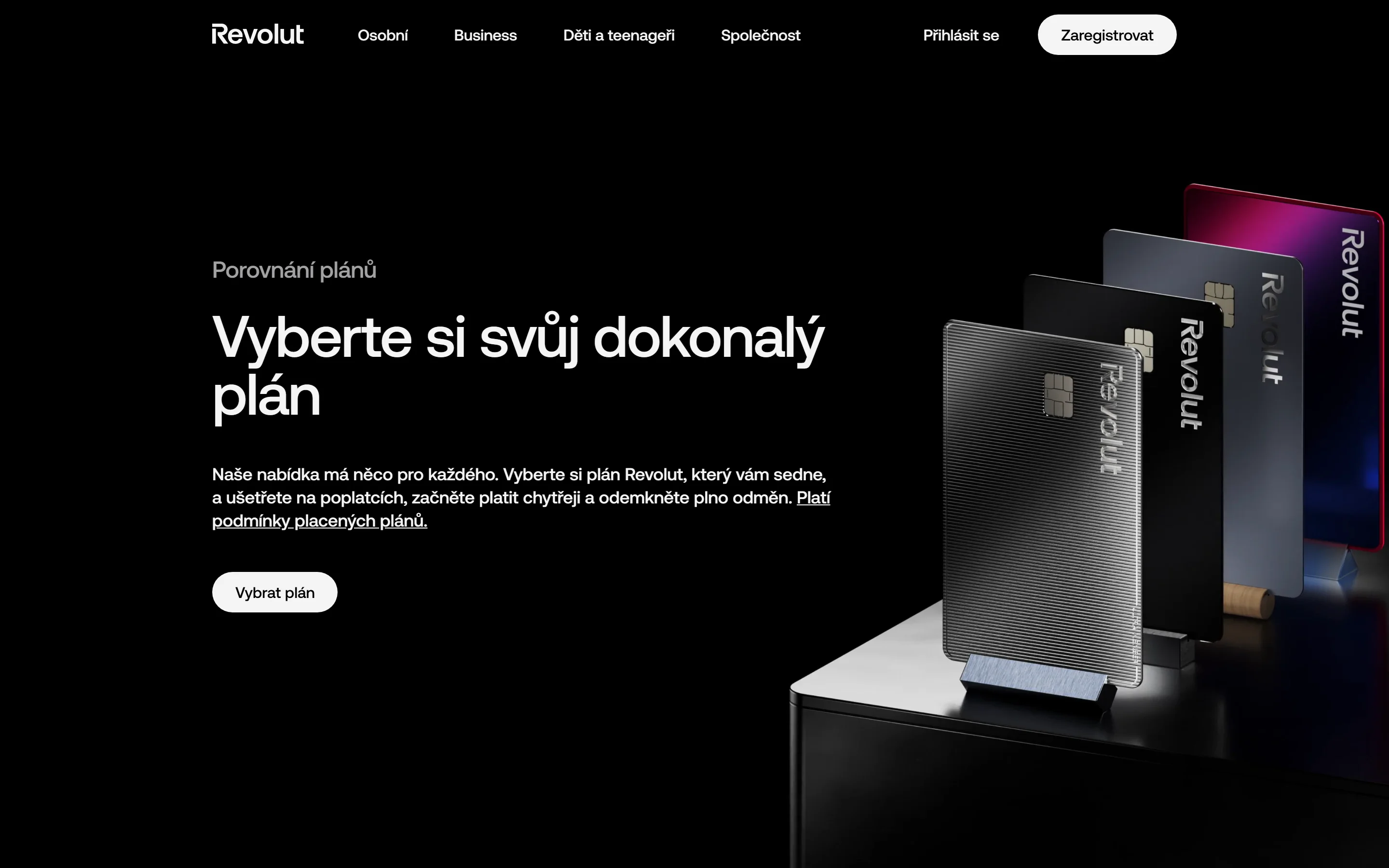 Cenové plány Revolut – Standard, Plus, Premium, Metal, Ultra