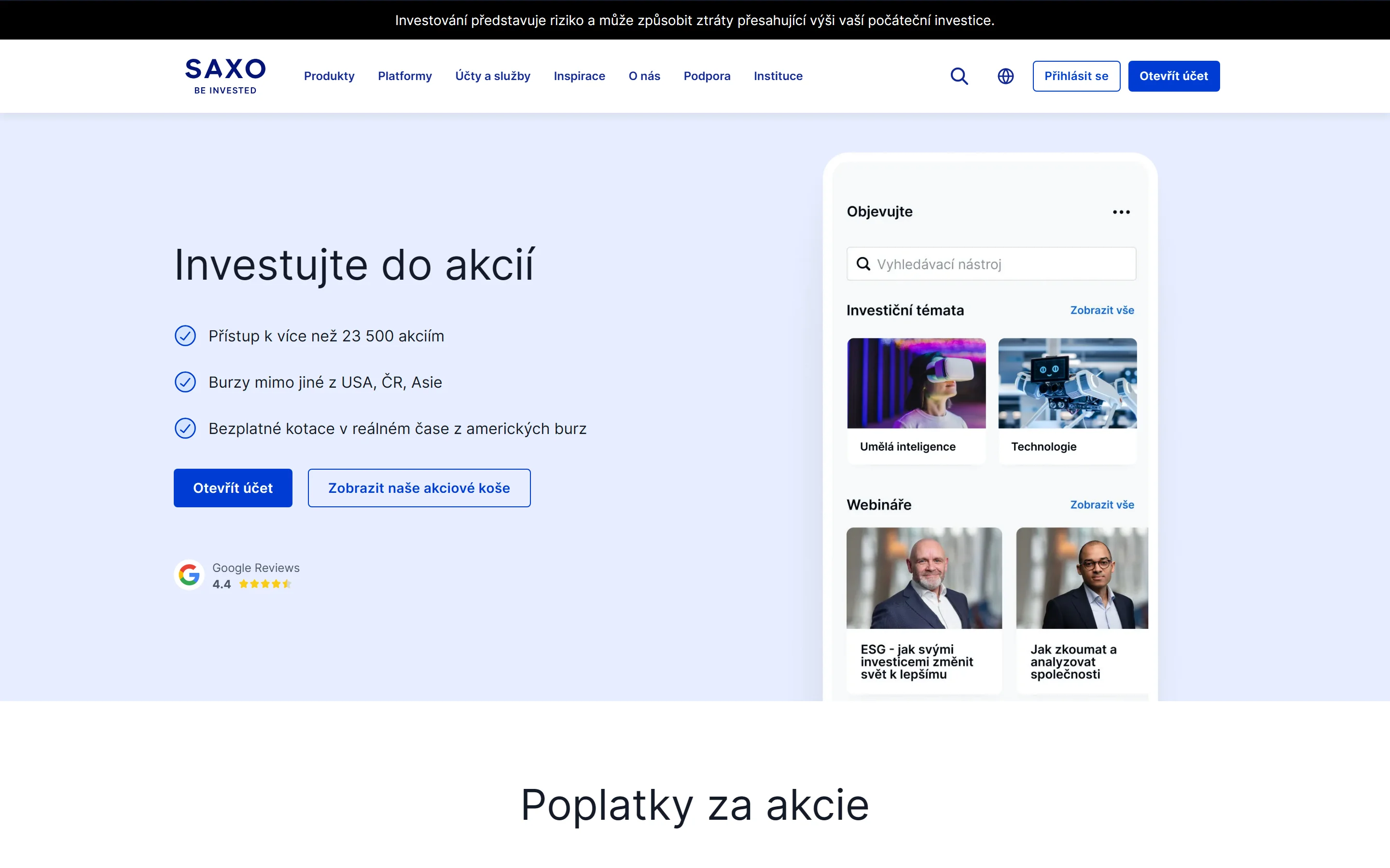 Akcie na Saxo Bank – ponuka viac ako 19 000 titulov
